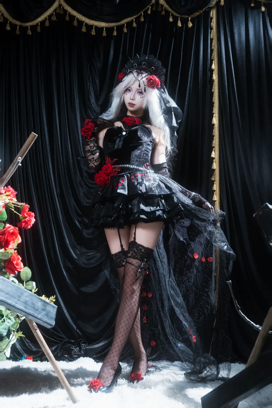 cos正片, 第五人格, 哥特风cosplay, 心理学家cos, 暗黑系妆容 - 第10张