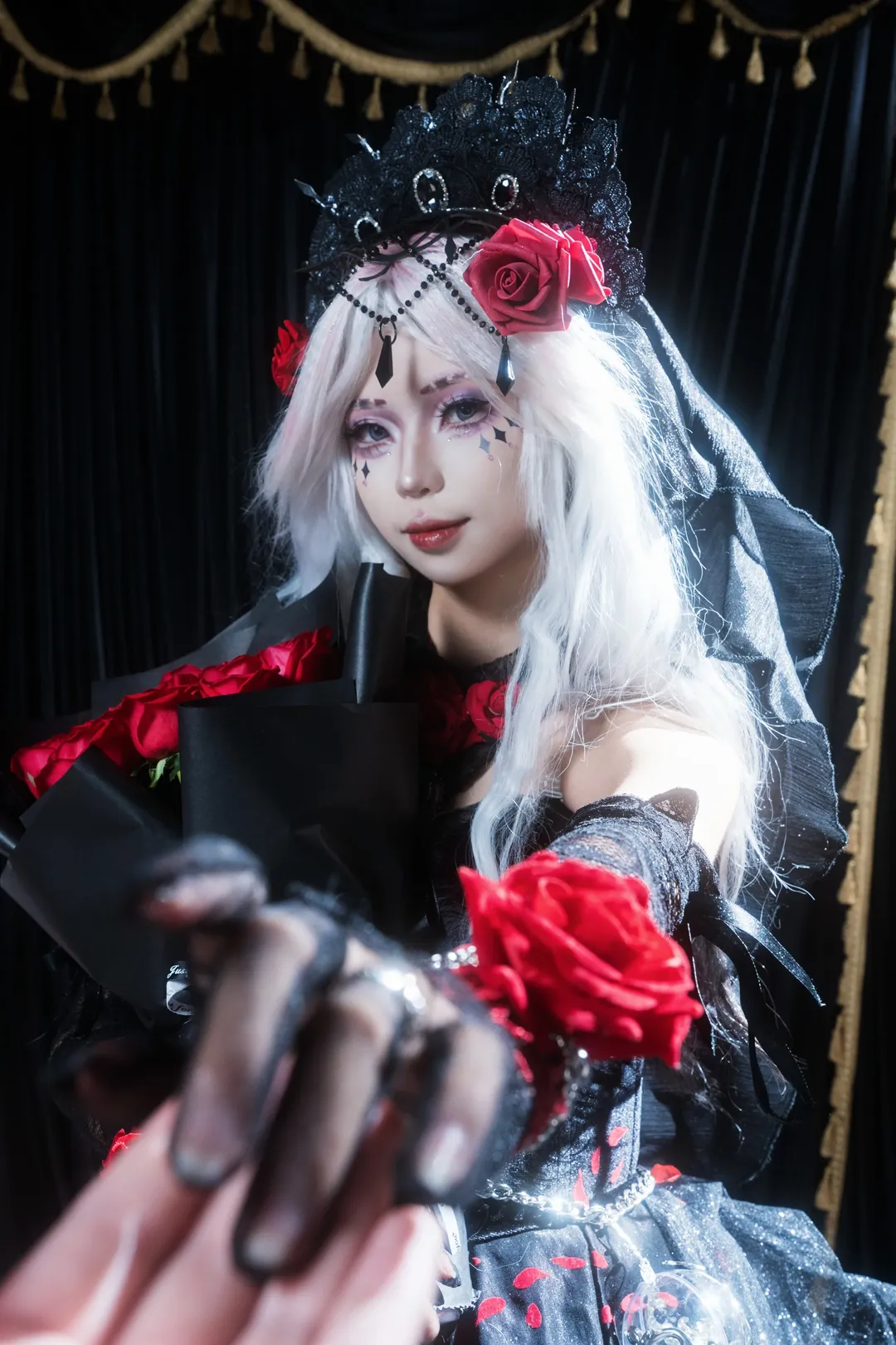 cos正片, 第五人格, 哥特风cosplay, 心理学家cos, 暗黑系妆容 - 第6张