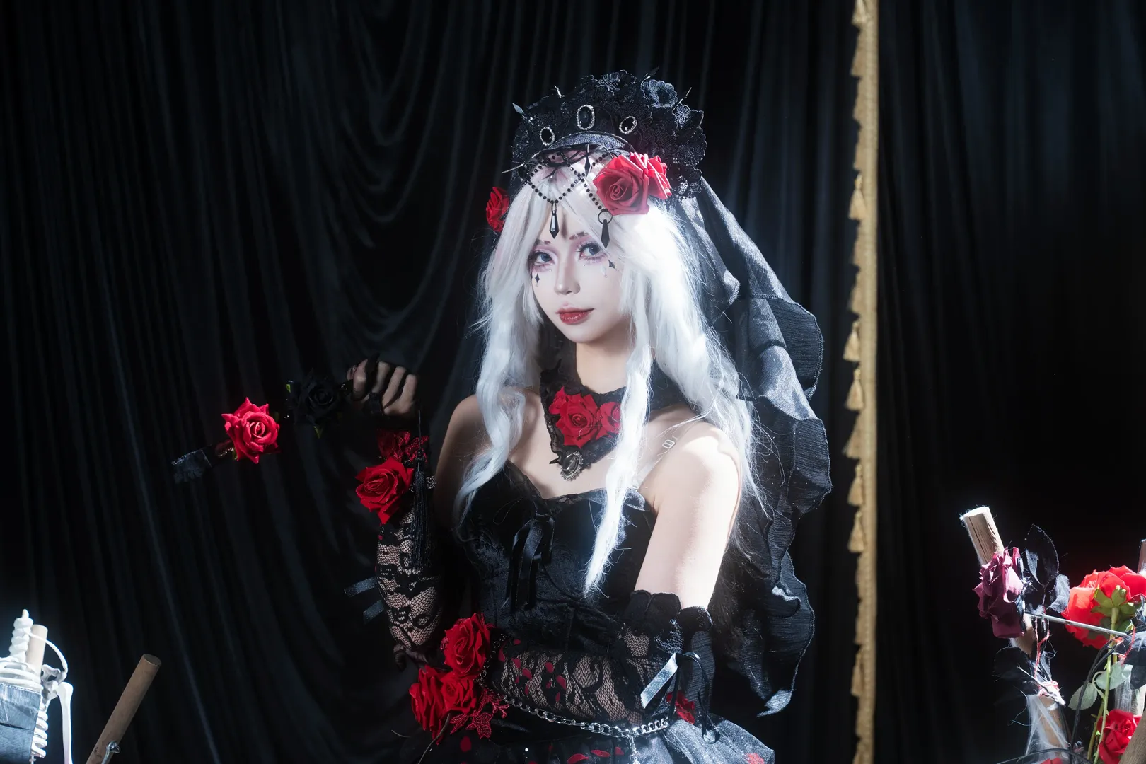 cos正片, 第五人格, 哥特风cosplay, 心理学家cos, 暗黑系妆容 - 第8张