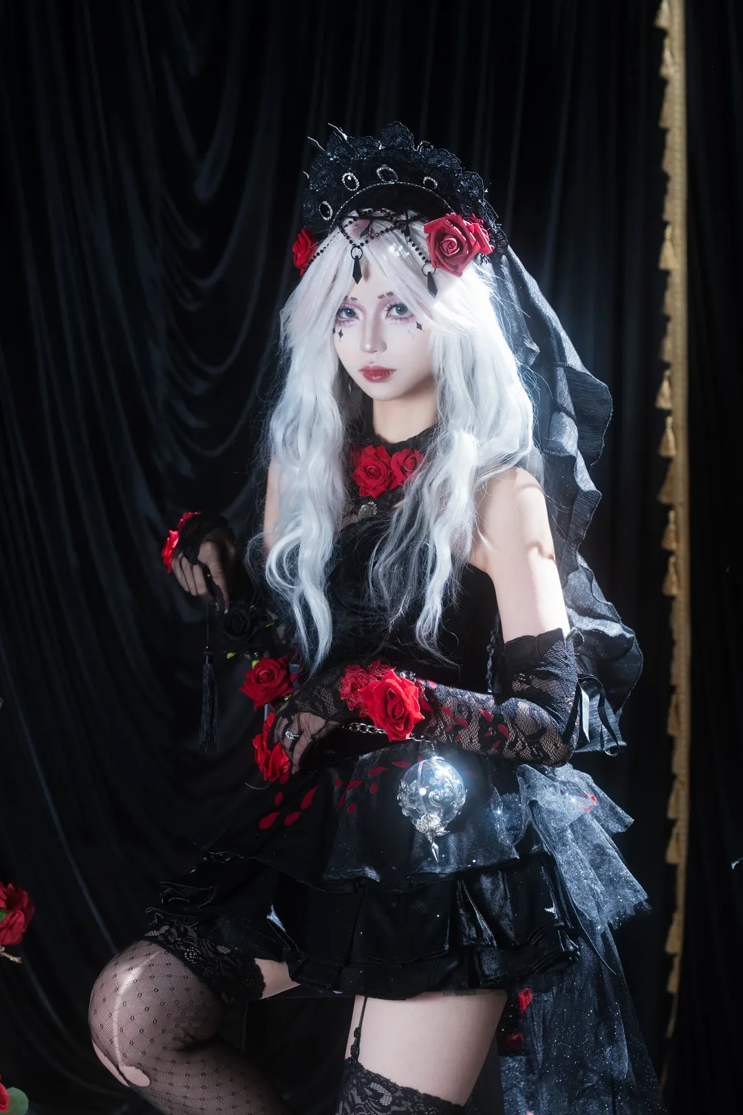 cos正片, 第五人格, 哥特风cosplay, 心理学家cos, 暗黑系妆容 - 第9张