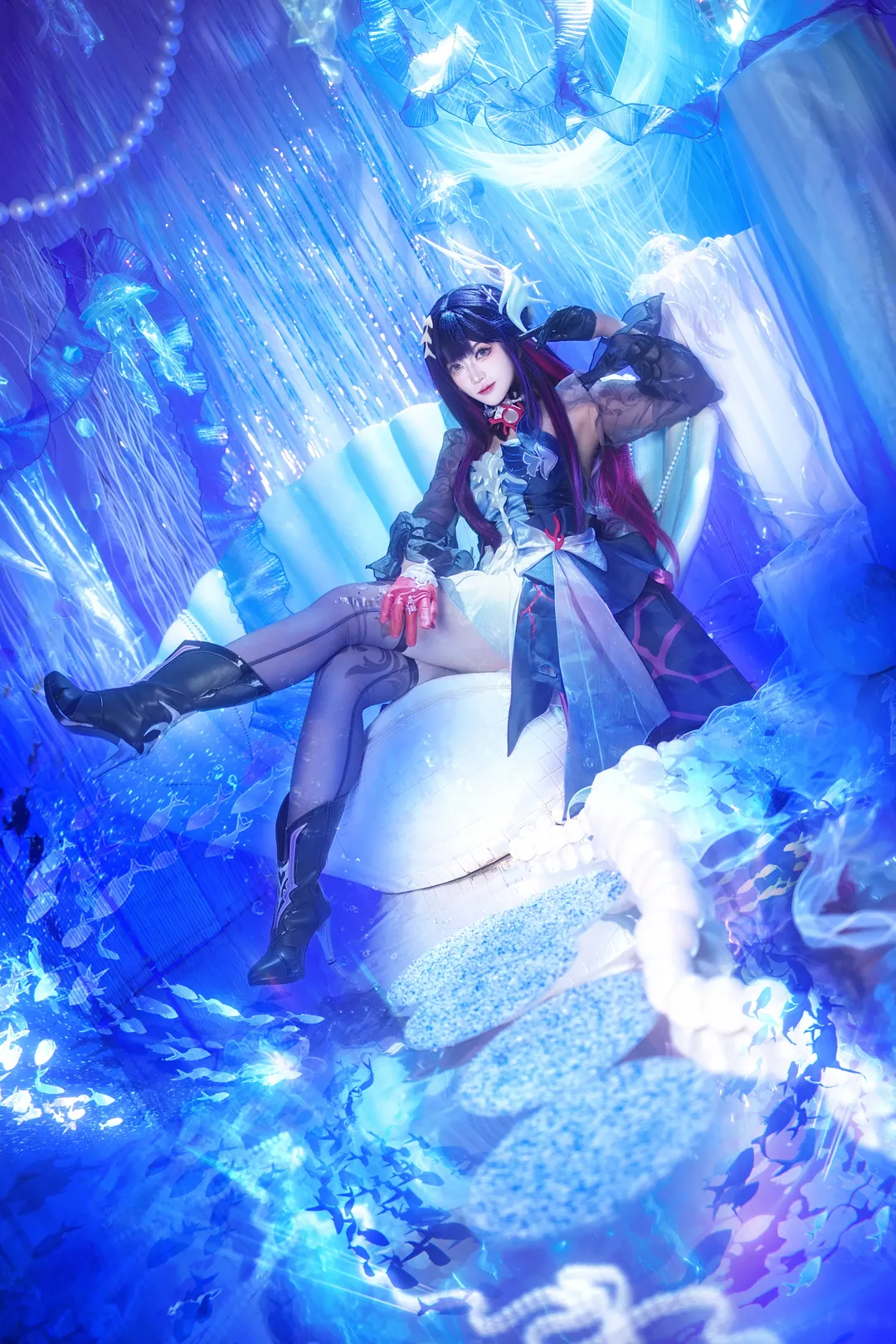 崩坏星穹铁道, 海瑟音cos, cosplay日常, 实景棚拍摄, 水下摄影 - 第5张