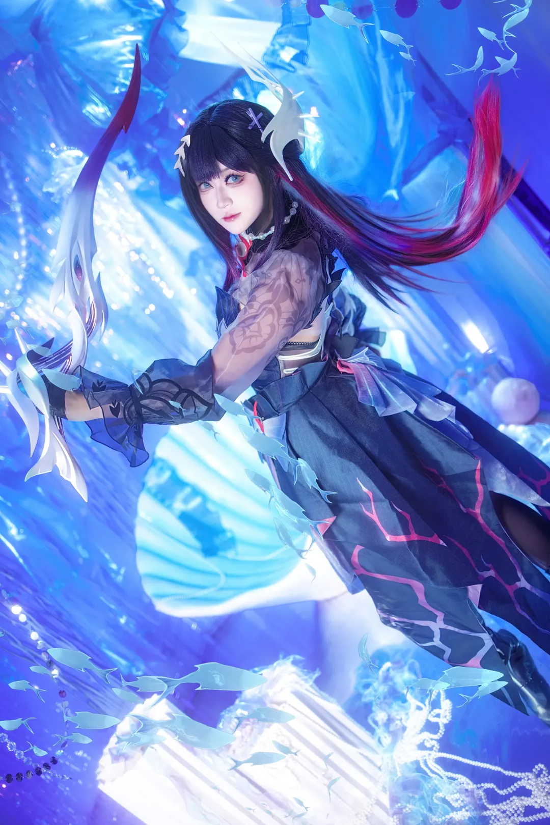 崩坏星穹铁道, 海瑟音cos, cosplay日常, 实景棚拍摄, 水下摄影 - 第7张