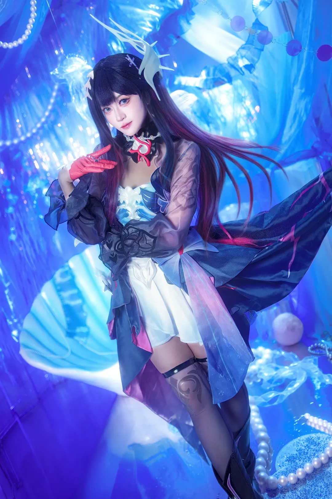 崩坏星穹铁道, 海瑟音cos, cosplay日常, 实景棚拍摄, 水下摄影 - 第8张