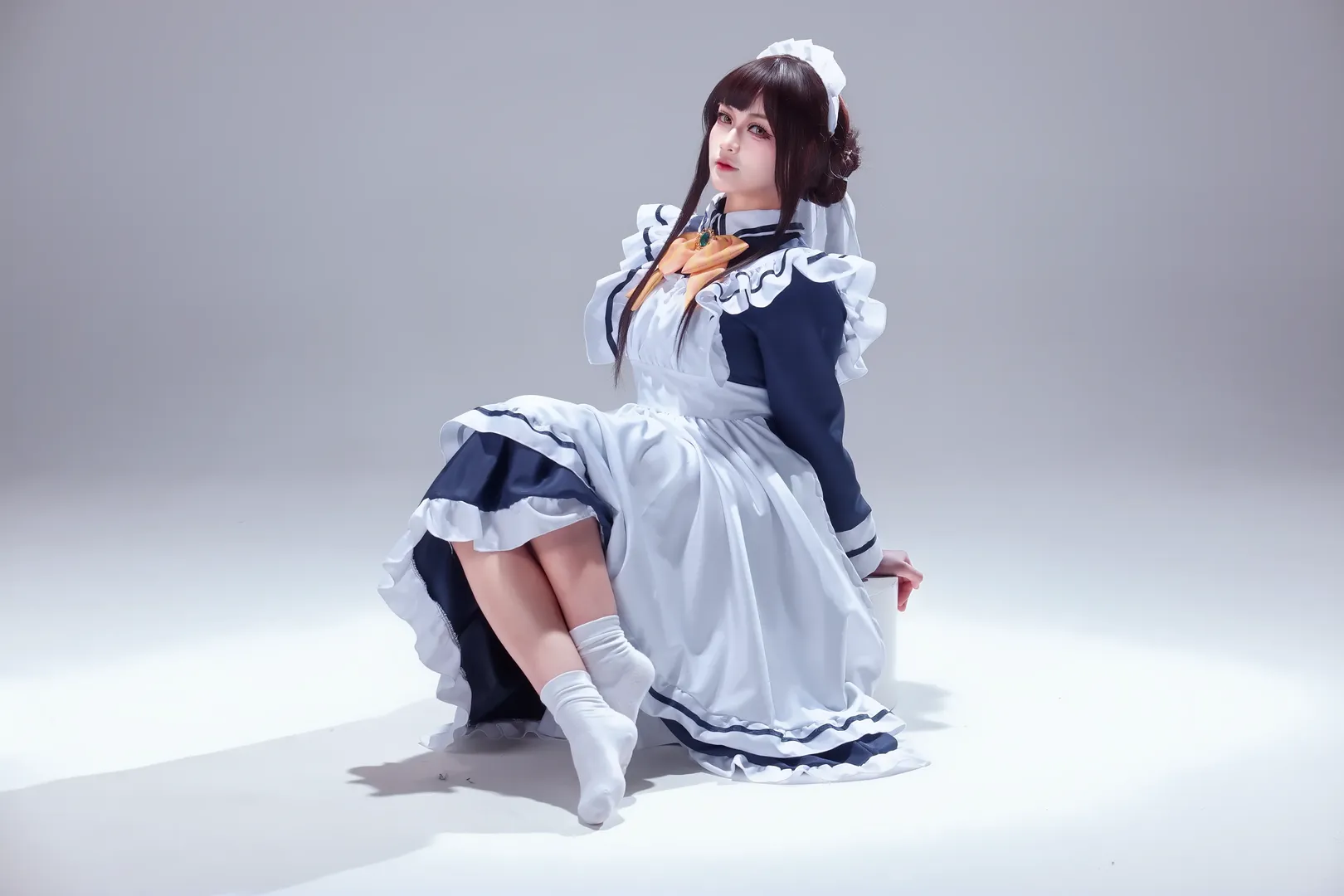 星光咖啡馆, 白棚摄影, 枣子姐cos, 女仆装动作参考, 手办感cosplay - 第2张