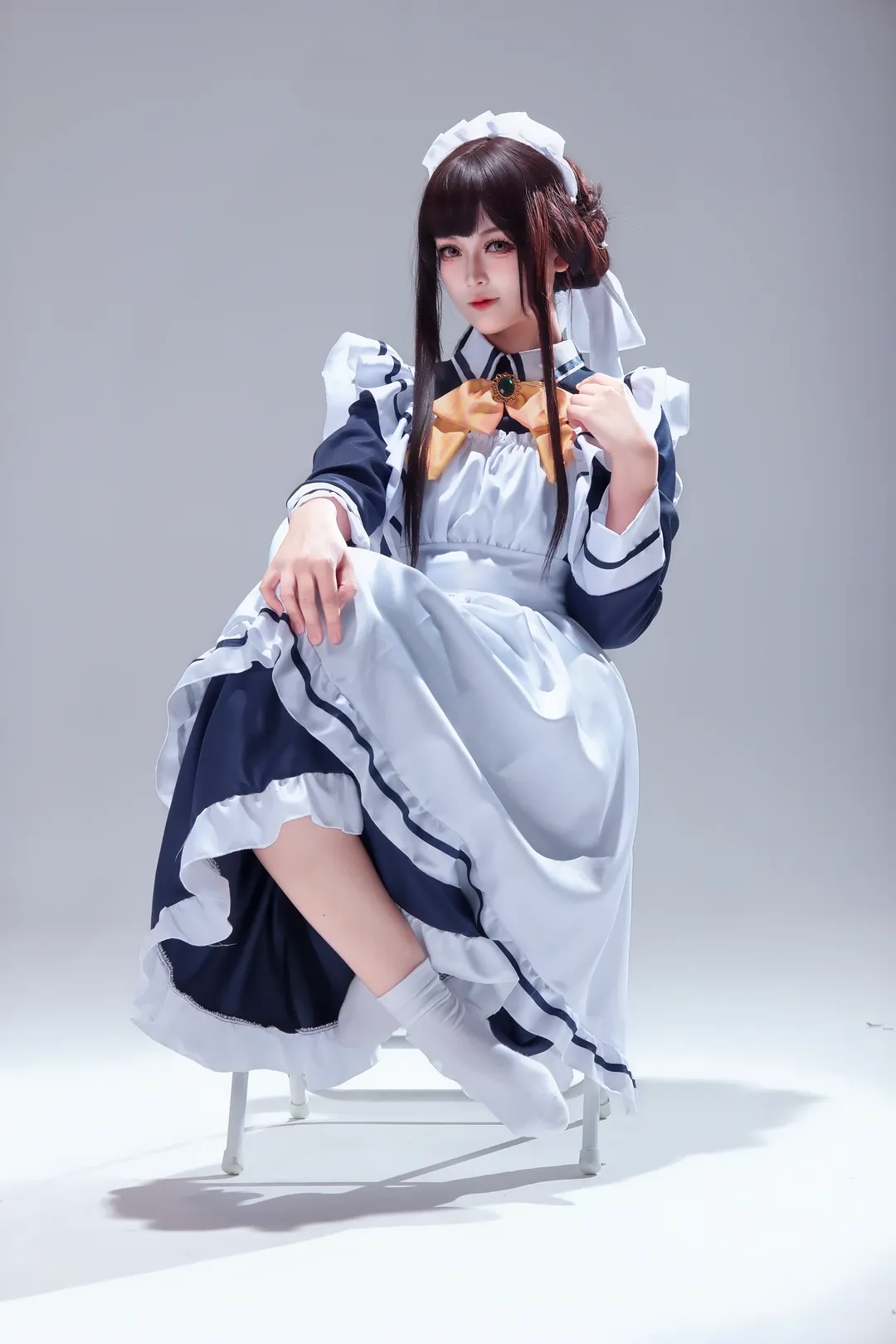 星光咖啡馆, 白棚摄影, 枣子姐cos, 女仆装动作参考, 手办感cosplay - 第4张