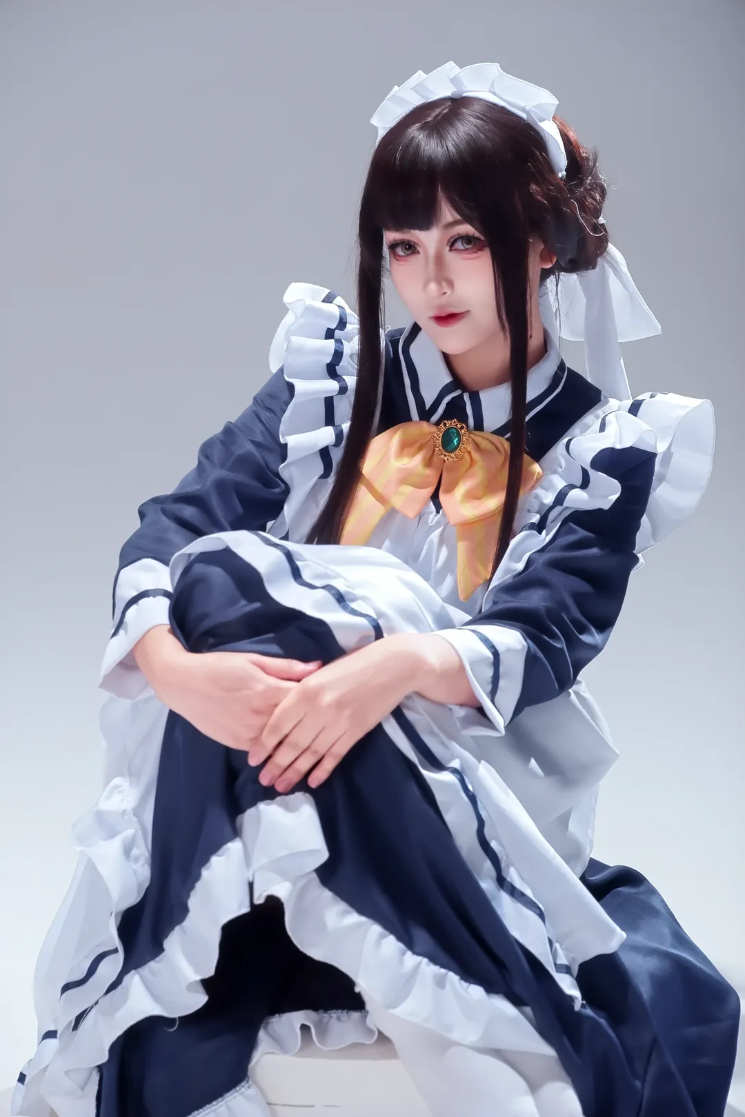 星光咖啡馆, 白棚摄影, 枣子姐cos, 女仆装动作参考, 手办感cosplay - 第5张