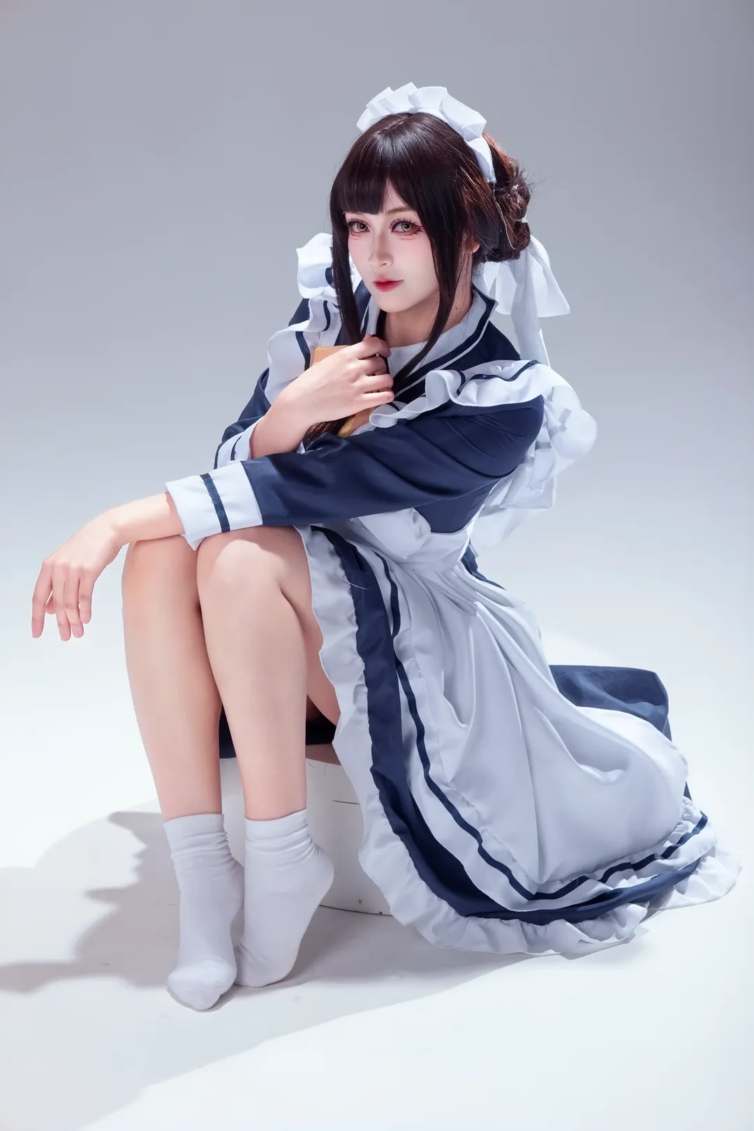 星光咖啡馆, 白棚摄影, 枣子姐cos, 女仆装动作参考, 手办感cosplay - 第7张