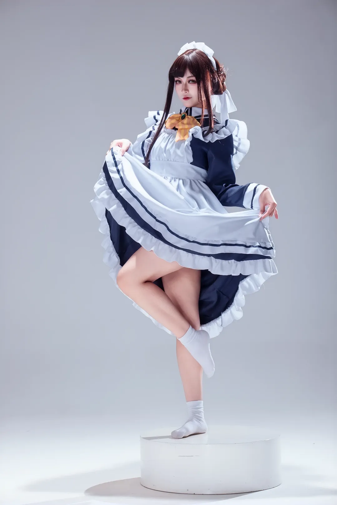 星光咖啡馆, 白棚摄影, 枣子姐cos, 女仆装动作参考, 手办感cosplay - 第9张
