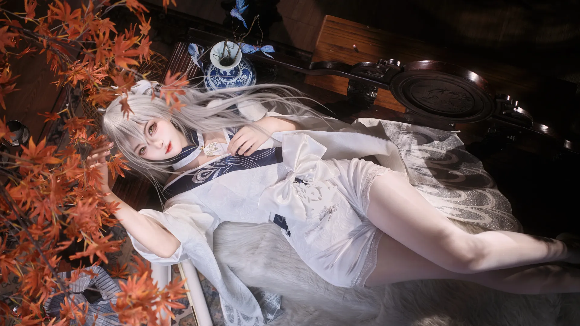 碧蓝航线, 白丝, cosplay分享, 白凤cos, 国风二次元 - 第4张