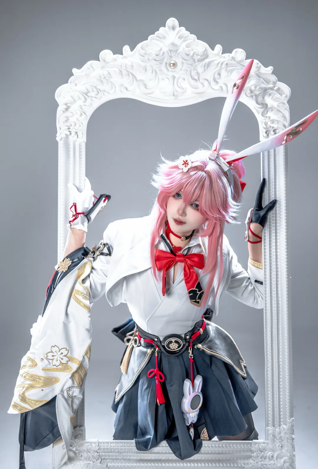 Honkai: Star Rail, Evanescia cosplay, Cosplay photography, ACG Cosplayer, White studio pose reference