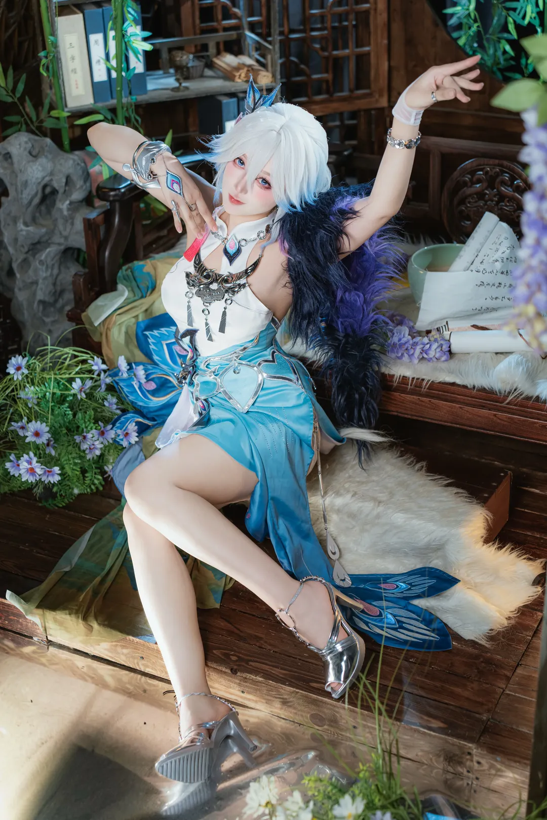 Honkai: Star Rail, Yao Guang cosplay, Planarcadia, Chinese-style cosplay, Character-accurate makeup