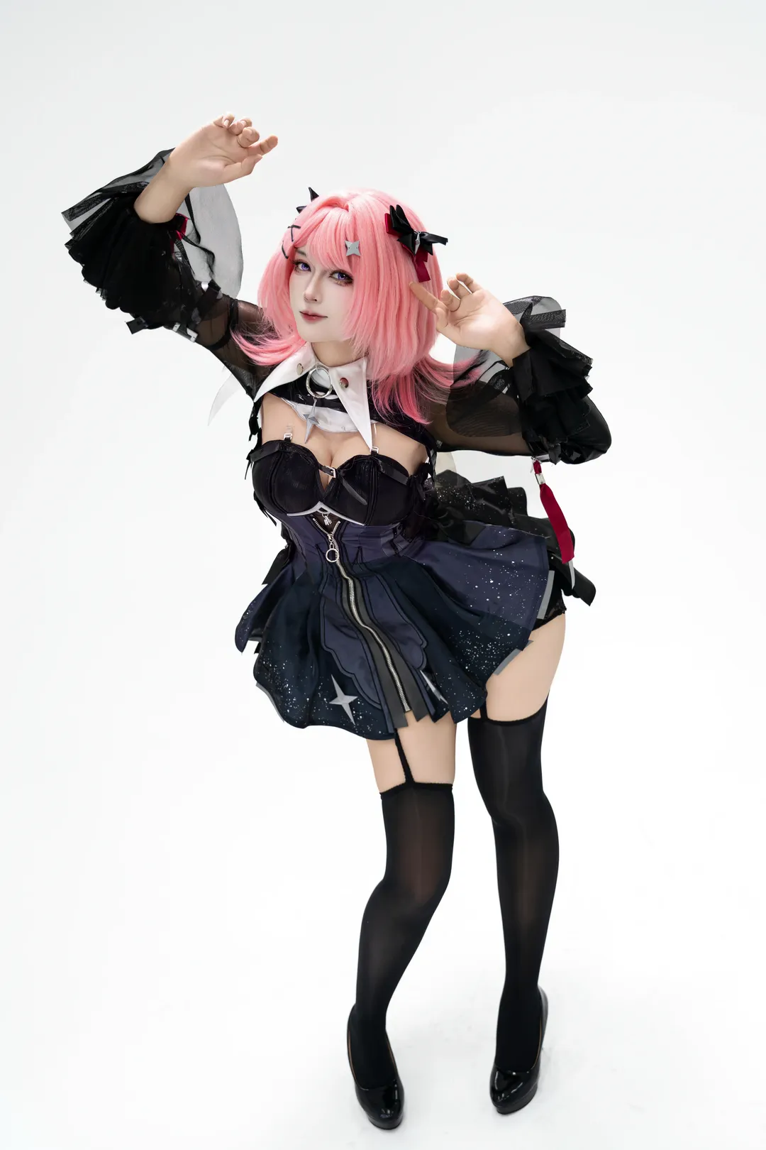 绝区零, cosplay分享, 拉米尔cos, 星空少女, 黑翼羽毛