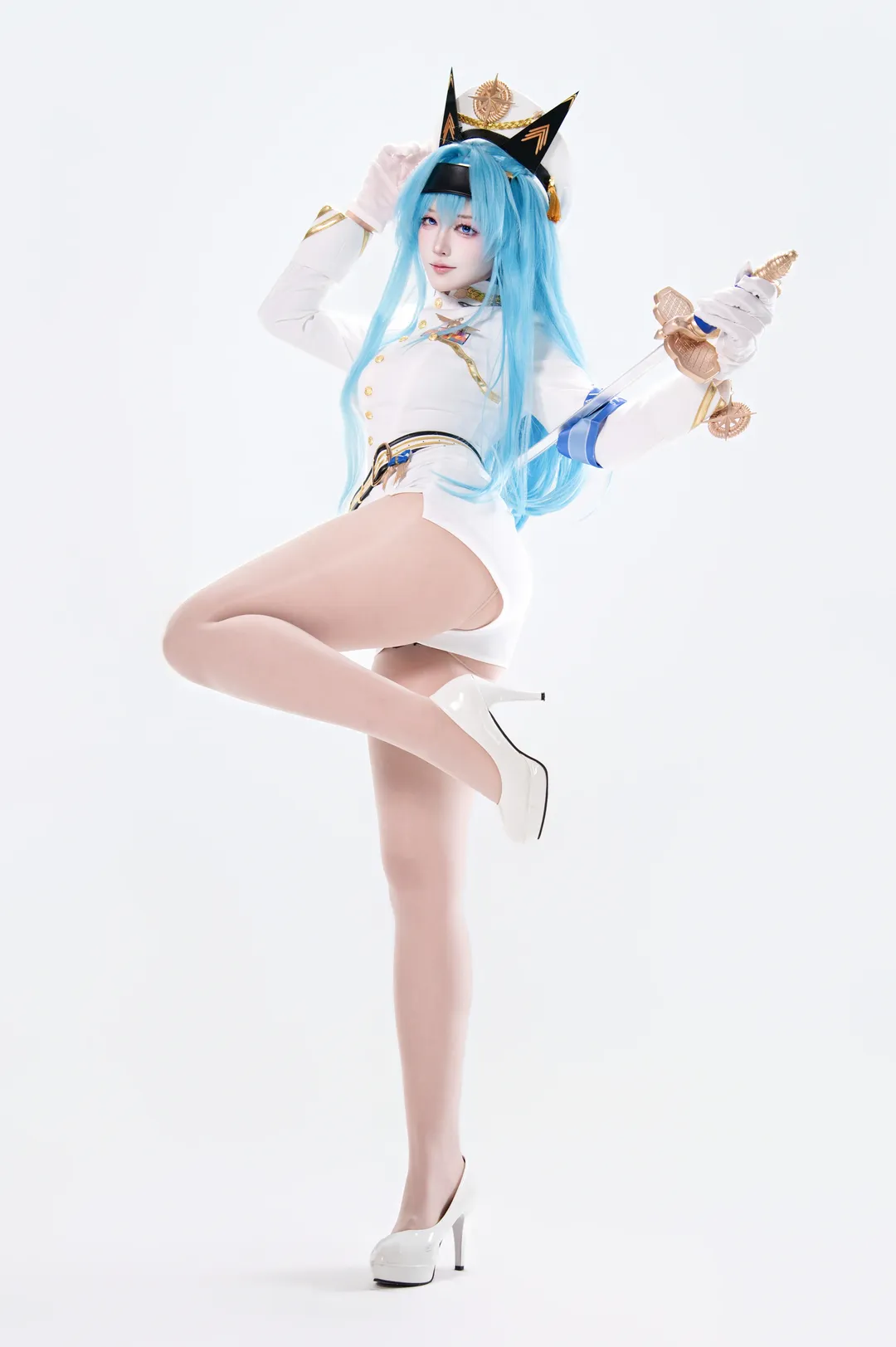 胜利女神NIKKE, cosplay摄影, 海伦cos, 军装制服, 二次元颜值
