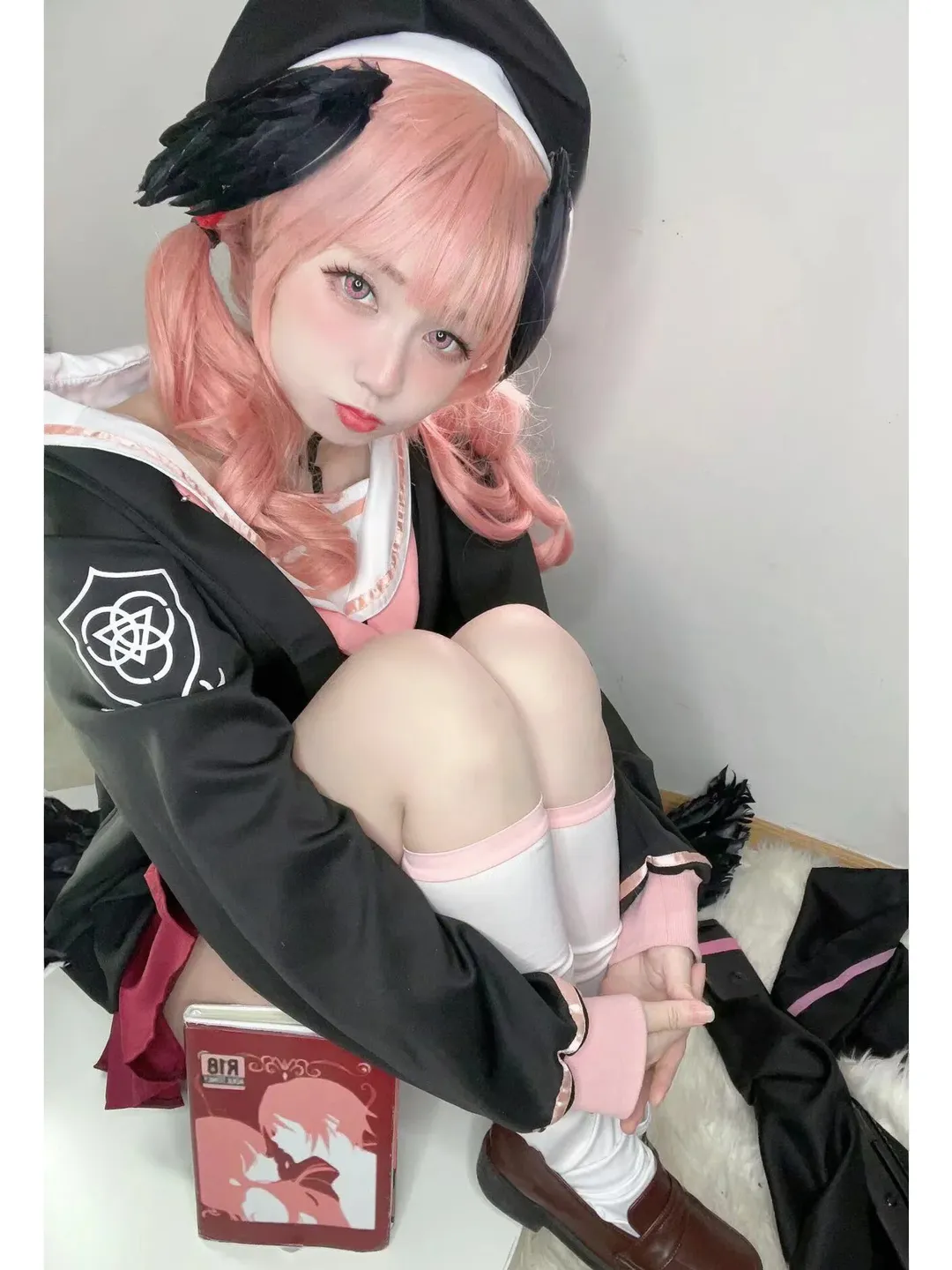 碧蓝档案, 二次元cosplay, 下江小春cos, 粉色假发, 水手服穿搭 - 第2张