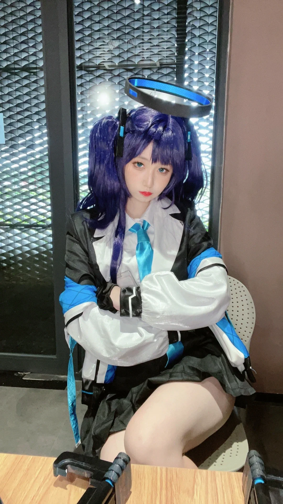 蔚蓝档案, 漫展返图, 二次元cosplay, 双马尾, 千年卑女cos
