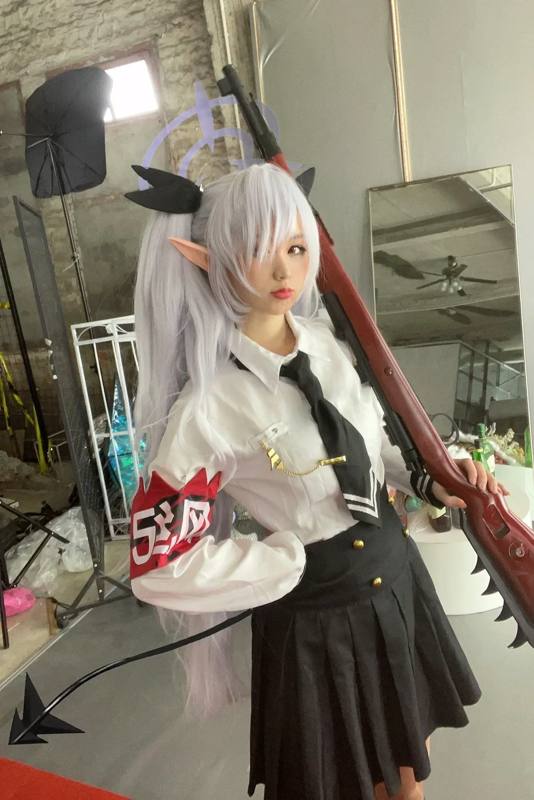 二次元撮影, ブルーアーカイブ, 戦術少女, コスプレ日常, 白洲アズサコスプレ