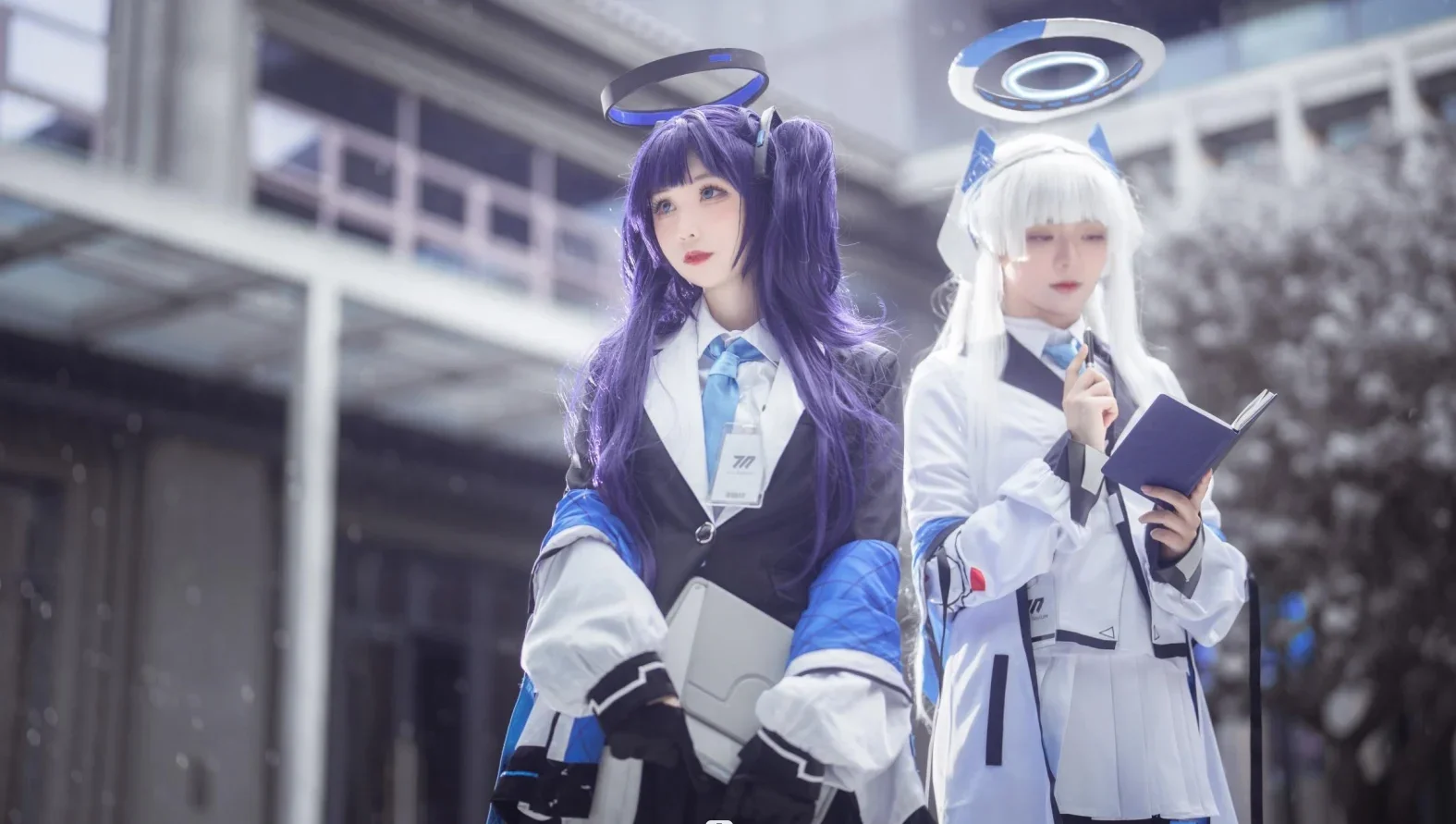 蔚蓝档案, 优香cos, 外拍日常, 三人组cosplay, 科技学院风 - 第1张