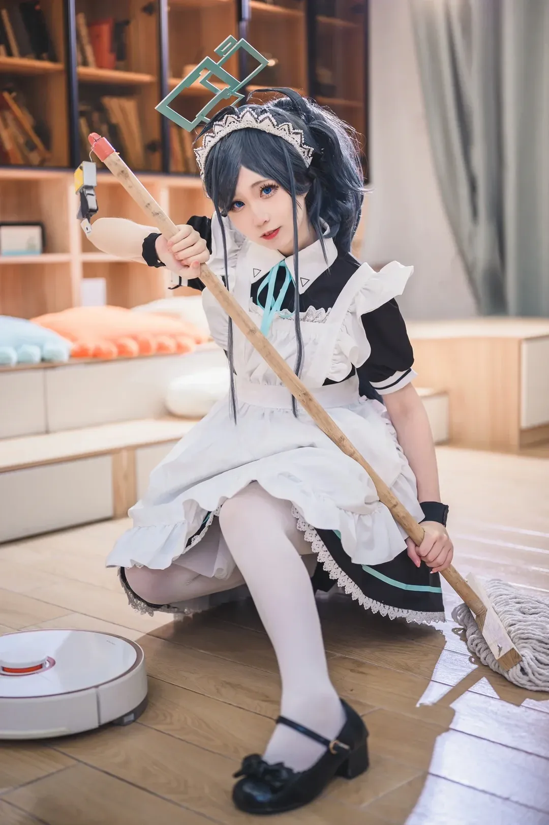 愛麗絲cos, 蔚藍檔案, 二次元日常, 女僕裝cos, 居家攝影