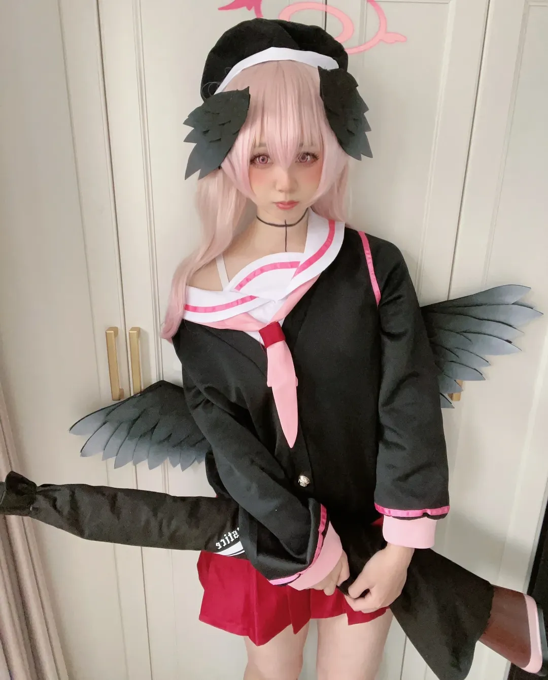 二次元摄影, 碧蓝档案, 粉发cos, 小春cos, 角色扮演穿搭