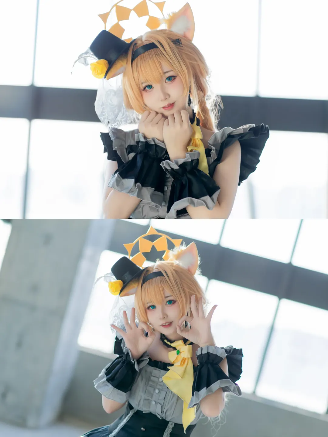 蔚蓝档案, 广州cosplay, 玛丽cos, 逆光氛围感, 金发兽耳cos - 第2张