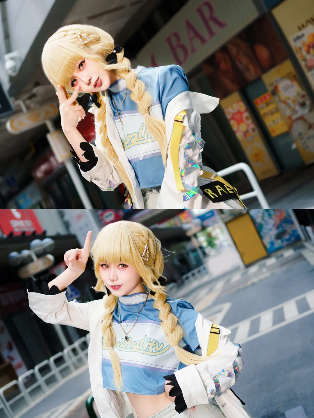 二次元少女, 学园偶像大师, 藤田琴音cos, 街头外景, cosplay日常穿搭 - 第2张
