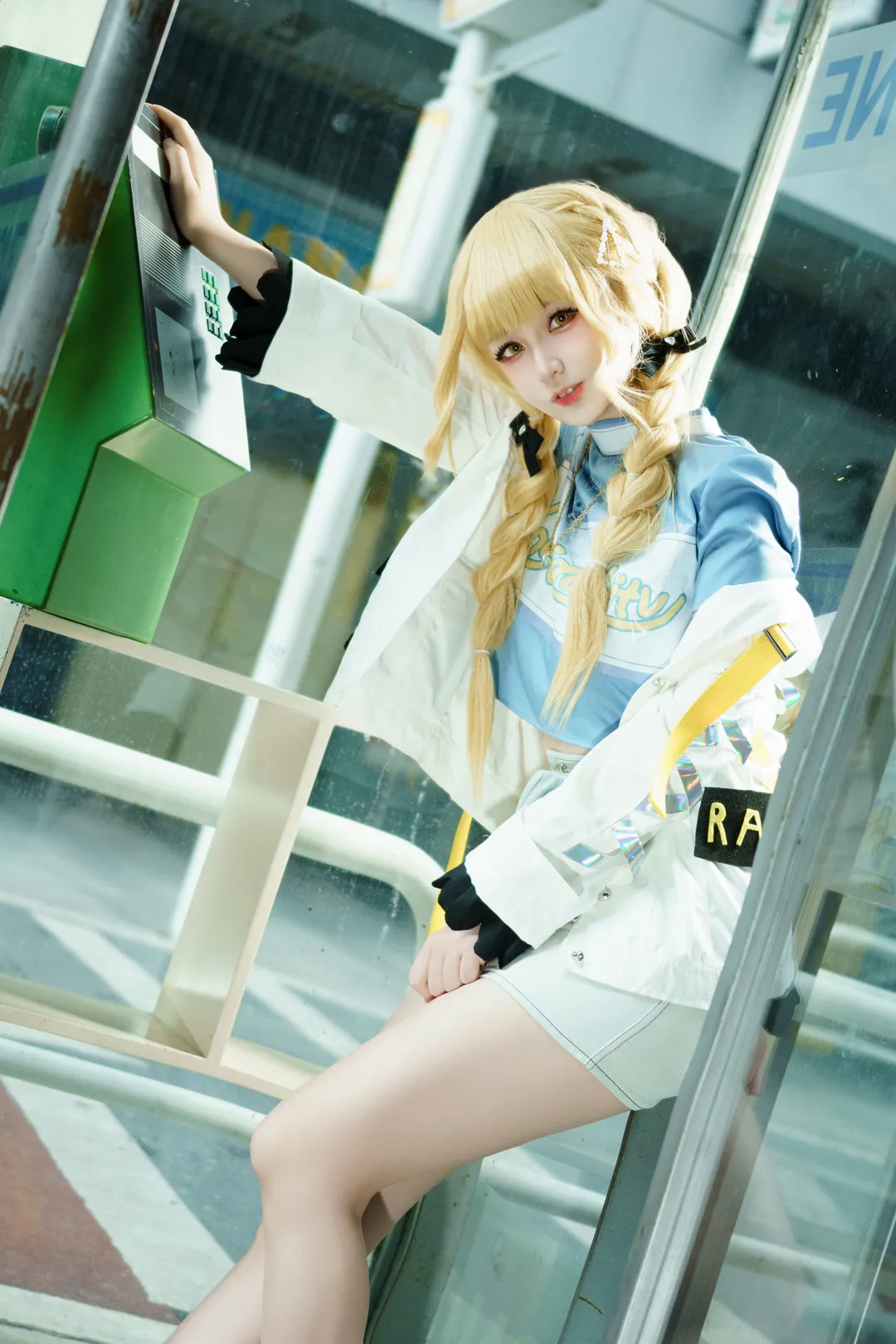 二次元少女, 学园偶像大师, 藤田琴音cos, 街头外景, cosplay日常穿搭 - 第7张