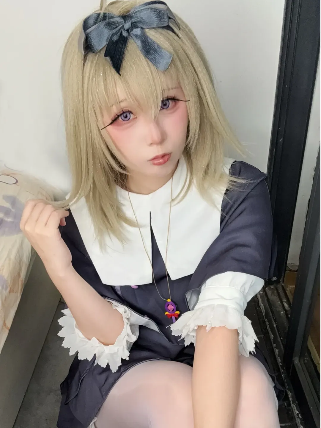 露露卡cos, 名侦探光之美少女, cosplay分享, 二次元日常, 美瞳妆容 - 第1张