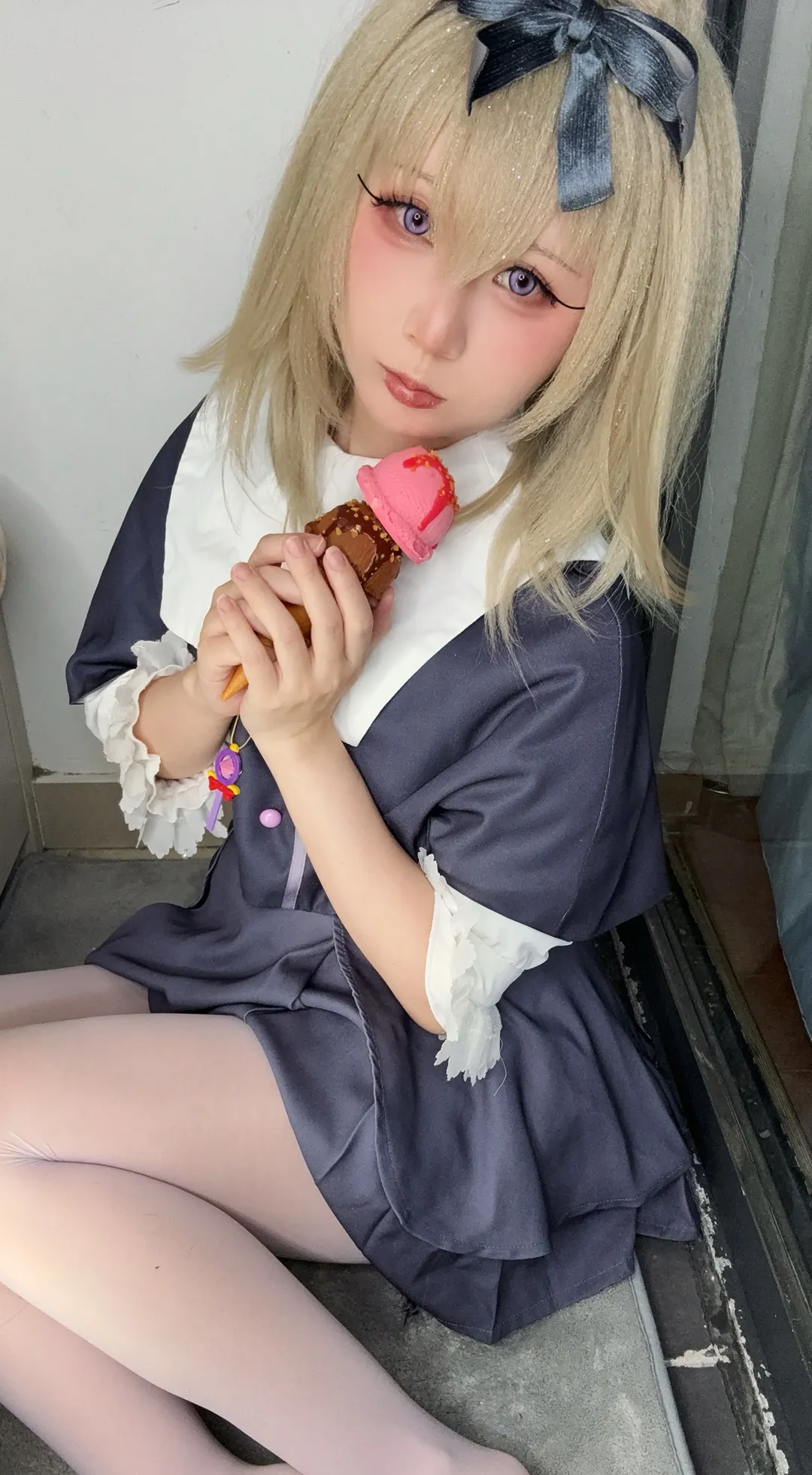 露露卡cos, 名侦探光之美少女, cosplay分享, 二次元日常, 美瞳妆容