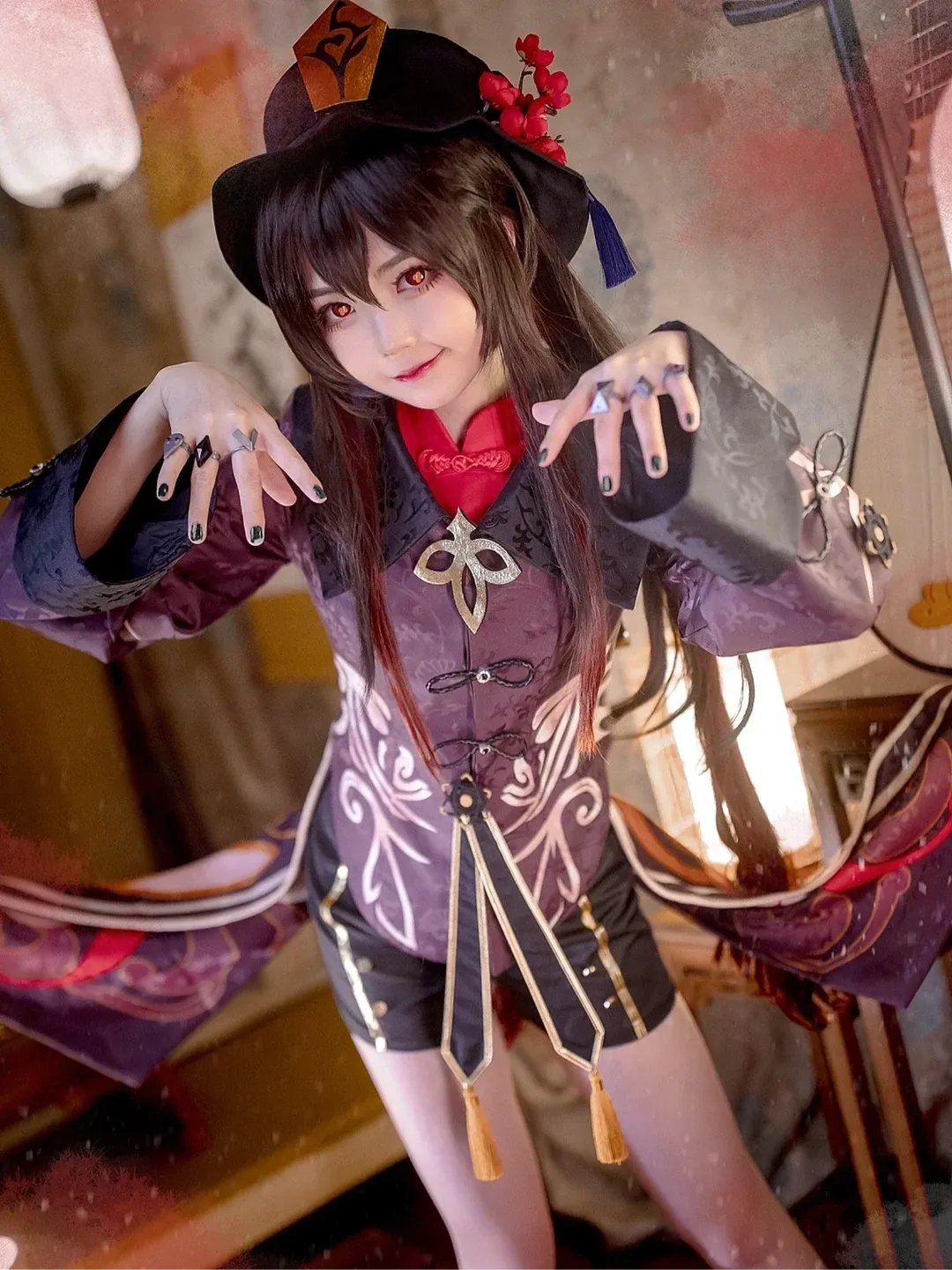 原神, 古风摄影, 胡桃cos, 原神cosplay, 往生堂 - 第1张
