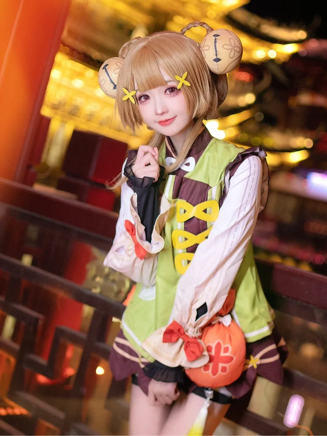 原神, コスプレ, ヨォーヨ コスプレ, 夜景ポートレート, 甘めコーデ - 7枚目