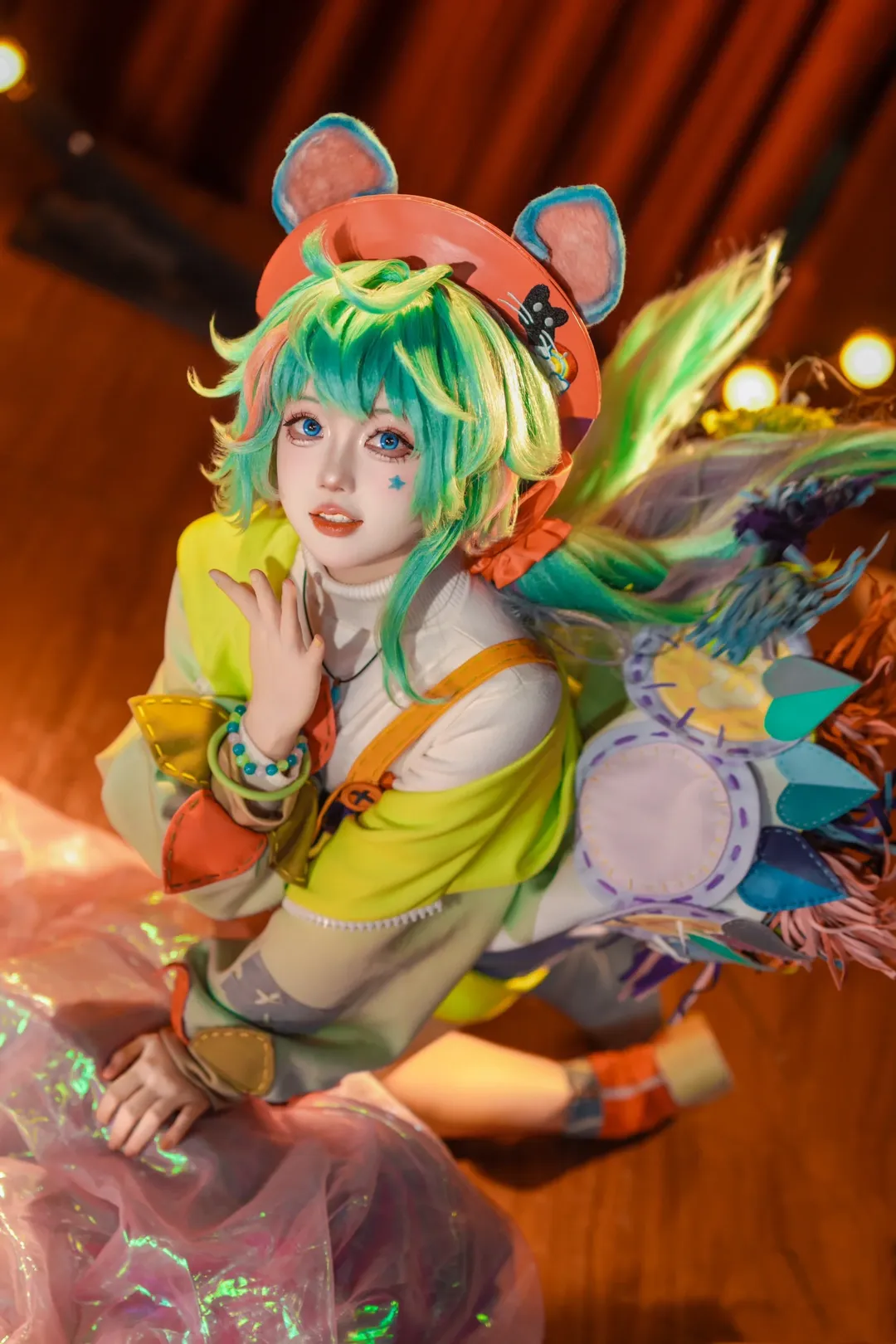 贫穷之梦cos, 无尽梦回, 梦幻色彩写真, 室内cosplay摄影, 多巴胺穿搭分享 - 第1张