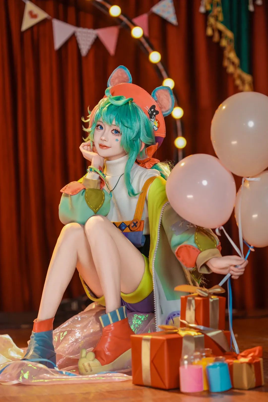 贫穷之梦cos, 无尽梦回, 梦幻色彩写真, 室内cosplay摄影, 多巴胺穿搭分享 - 第9张