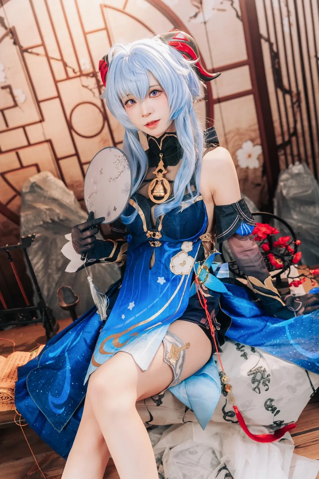 Genshin Impact, Ganyu Cosplay, Lantern Rite, Cosplay photography, Anime realism - Image 1