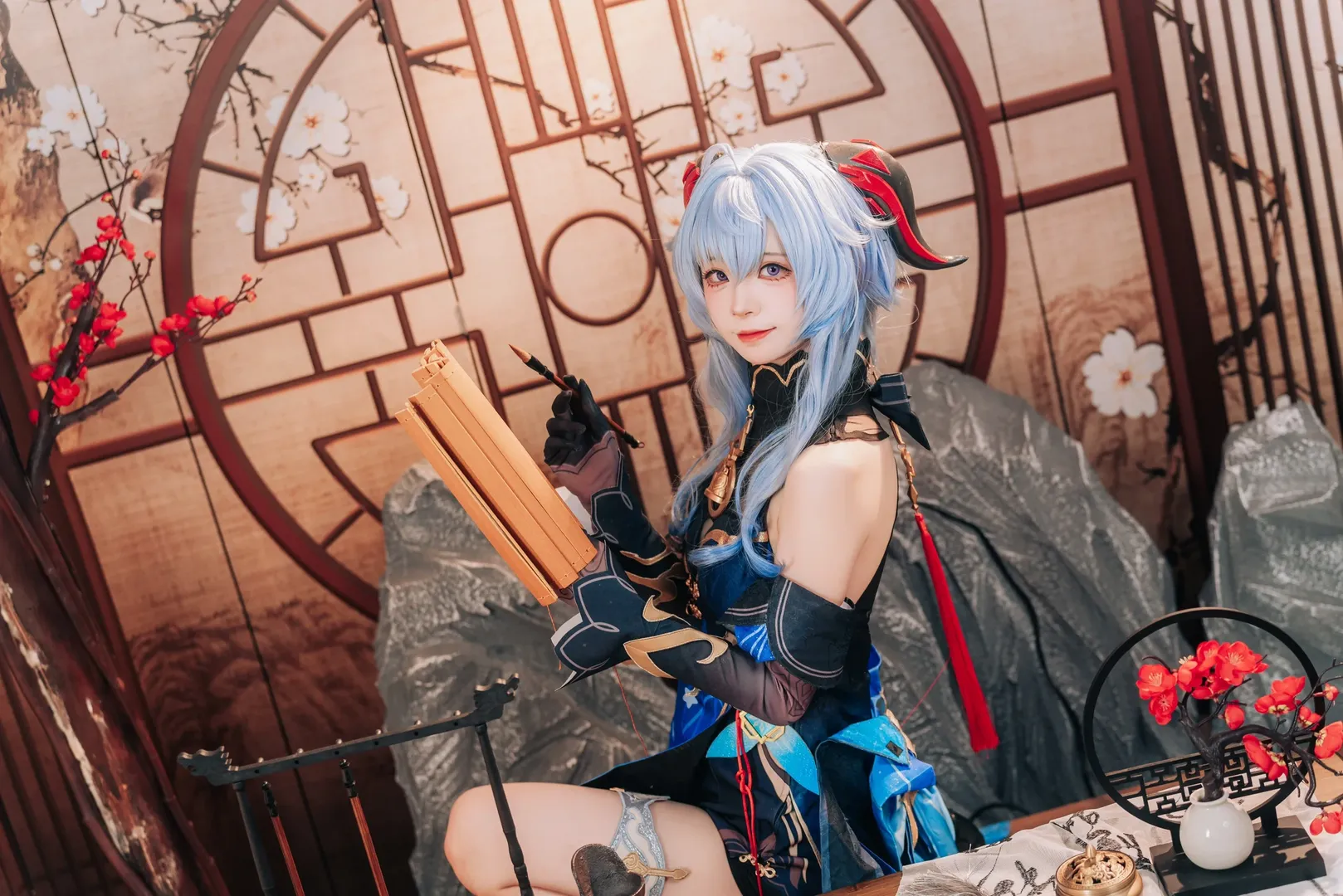 Genshin Impact, Ganyu Cosplay, Lantern Rite, Cosplay photography, Anime realism - Image 9