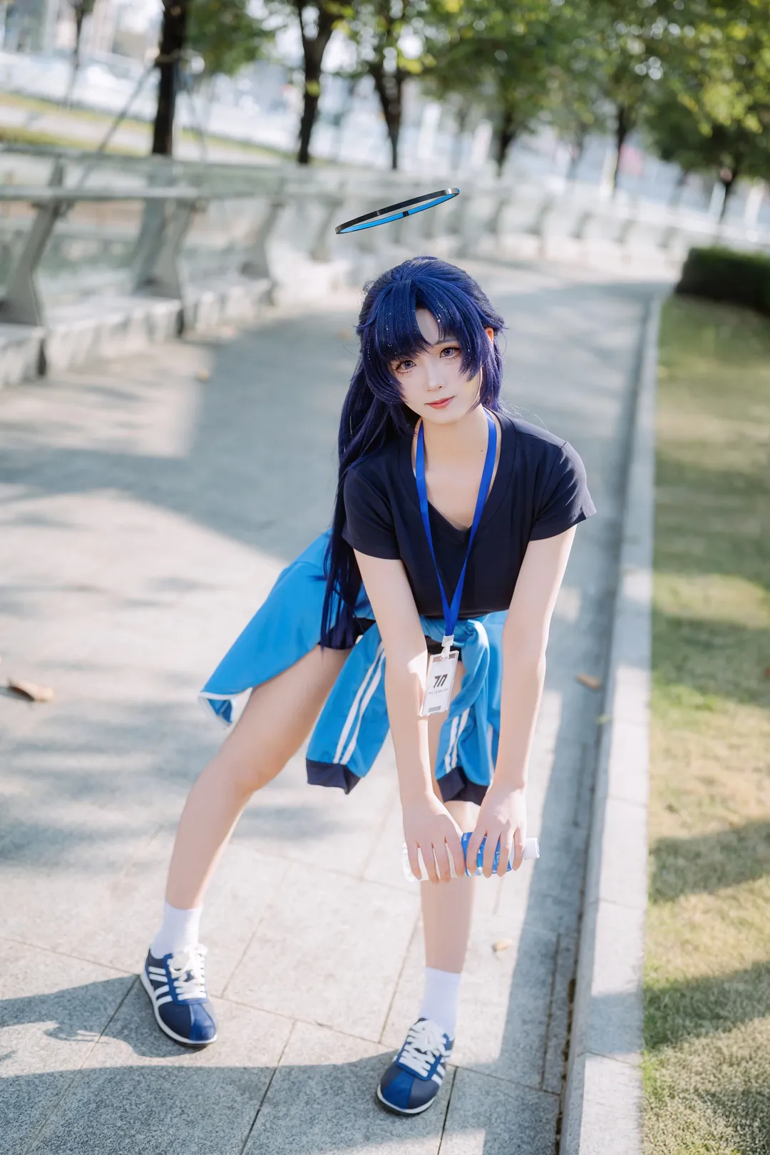 Blue Archive, Guangzhou Baonly, Hayase Yuuka cosplay, Gymnastics uniform, Cosplay photography - Image 3