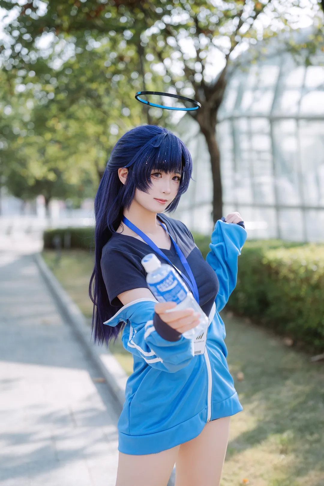 Blue Archive, Guangzhou Baonly, Hayase Yuuka cosplay, Gymnastics uniform, Cosplay photography - Image 4
