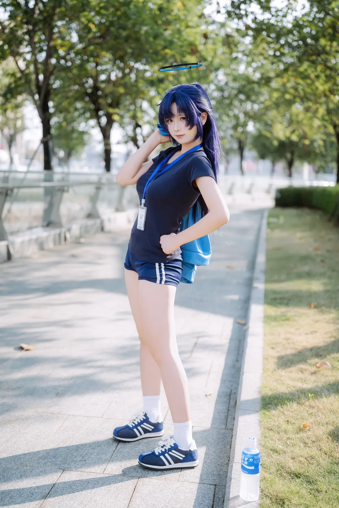 Blue Archive, Guangzhou Baonly, Hayase Yuuka cosplay, Gymnastics uniform, Cosplay photography - Image 6