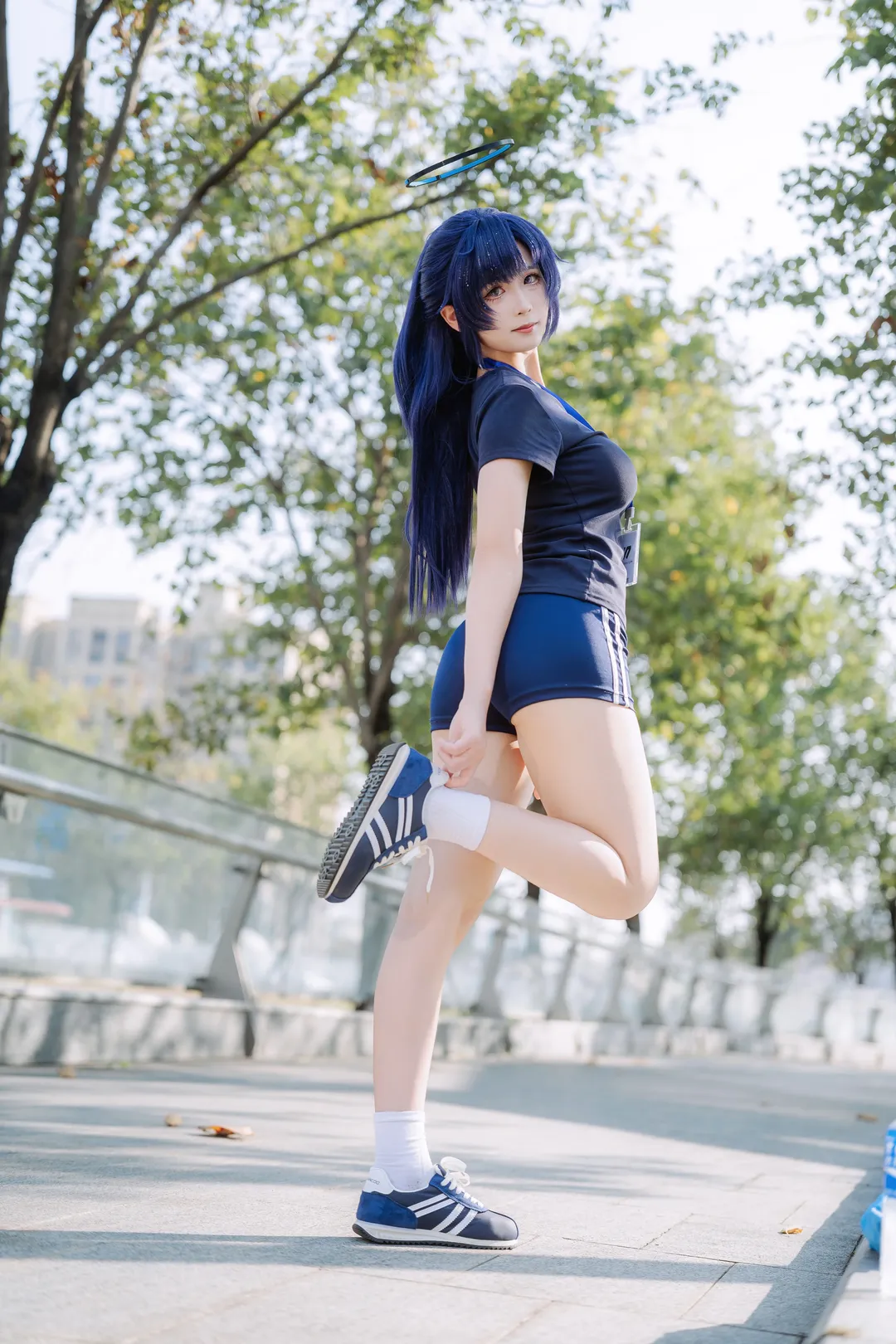 Blue Archive, Guangzhou Baonly, Hayase Yuuka cosplay, Gymnastics uniform, Cosplay photography - Image 7