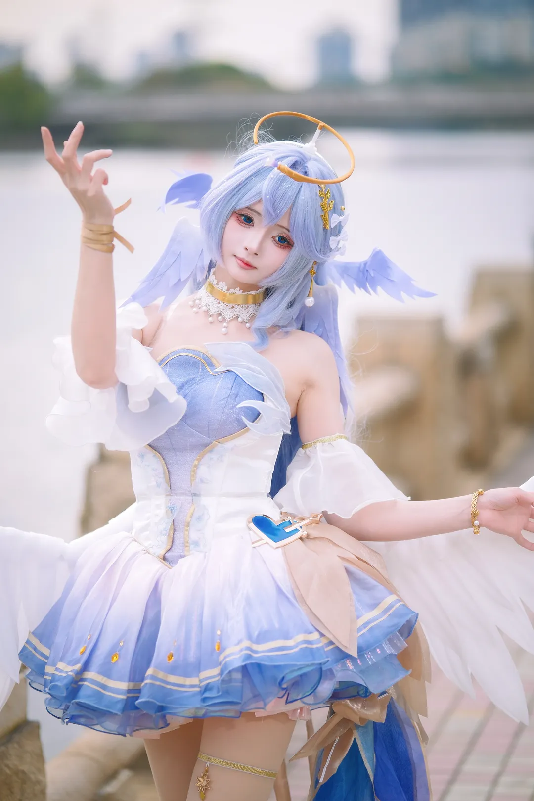 崩坏星穹铁道, 知更鸟cos, cosplay摄影, 户外人像, 天使造型 - 第1张