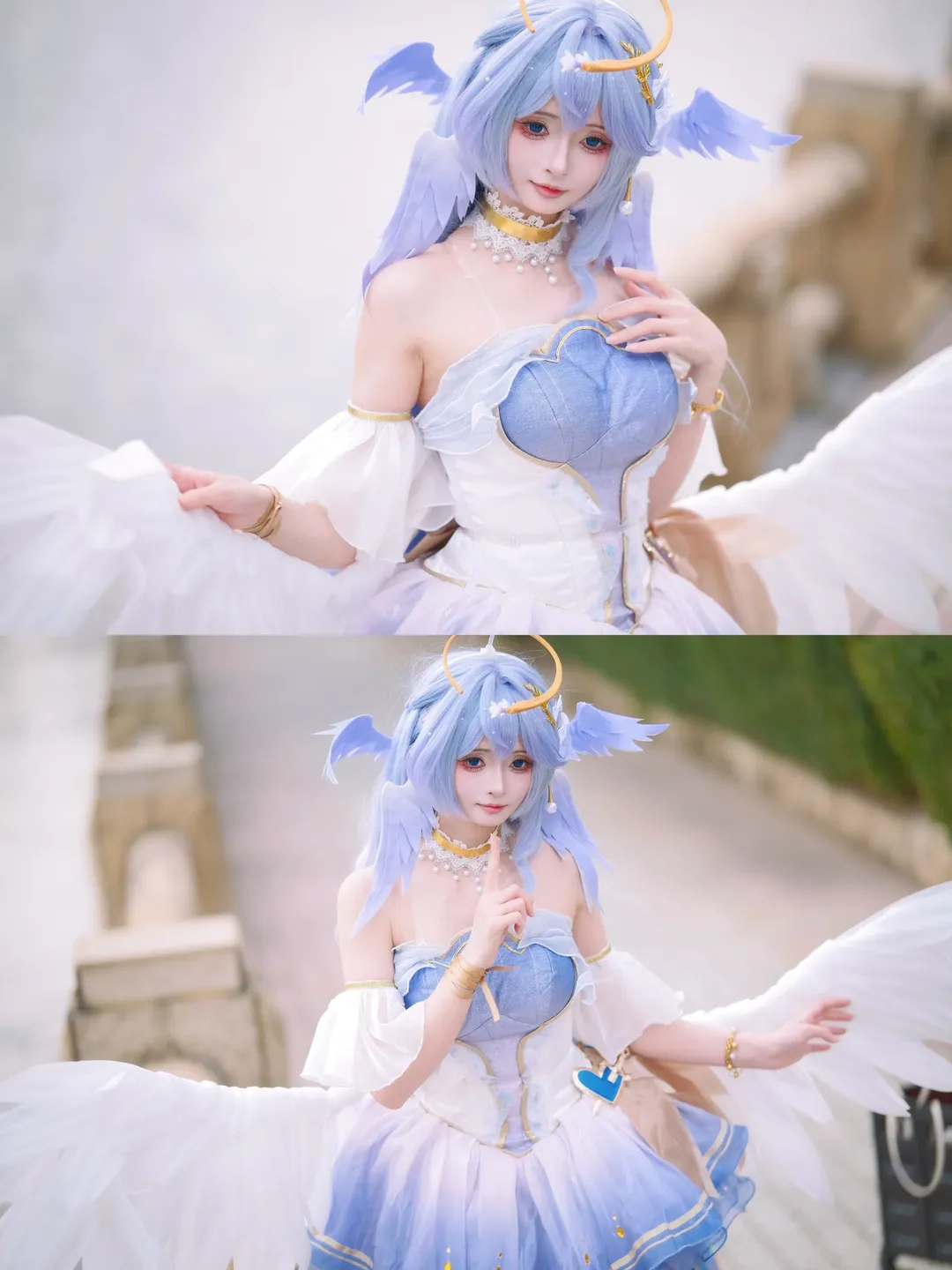 崩坏星穹铁道, 知更鸟cos, cosplay摄影, 户外人像, 天使造型 - 第3张