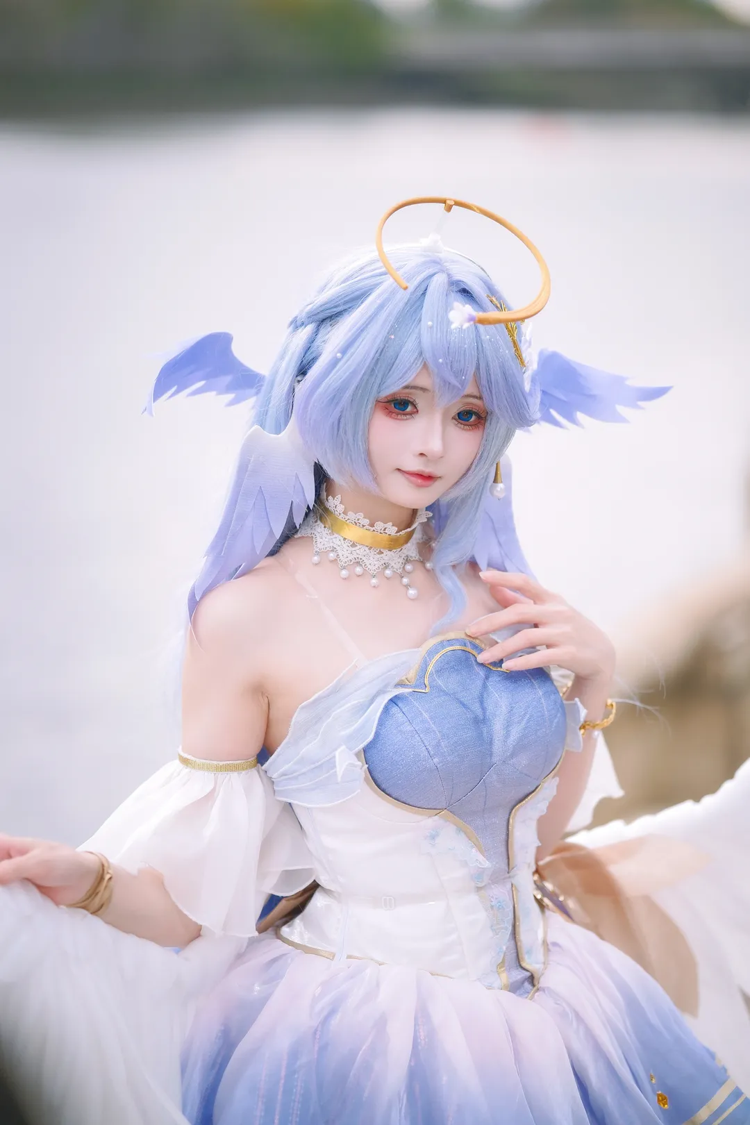 崩坏星穹铁道, 知更鸟cos, cosplay摄影, 户外人像, 天使造型