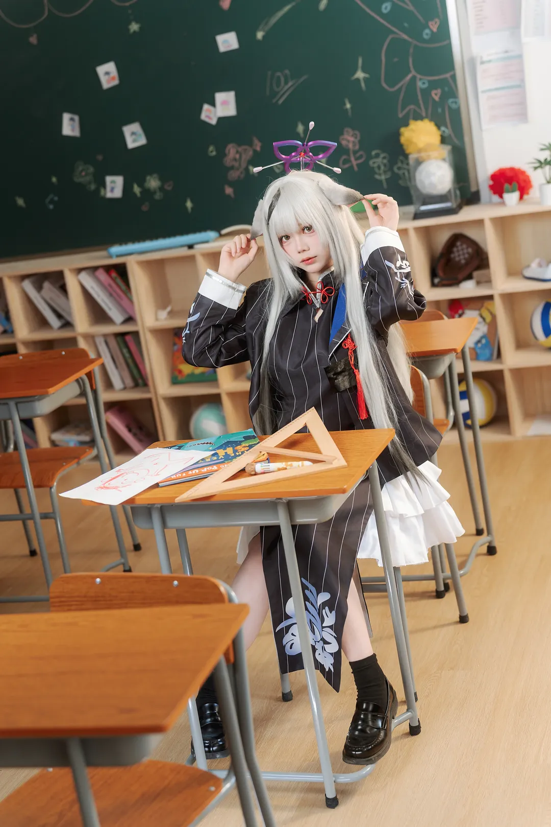 角色扮演, 二次元摄影, 蔚蓝档案, 兽耳少女, 春原心奈cos