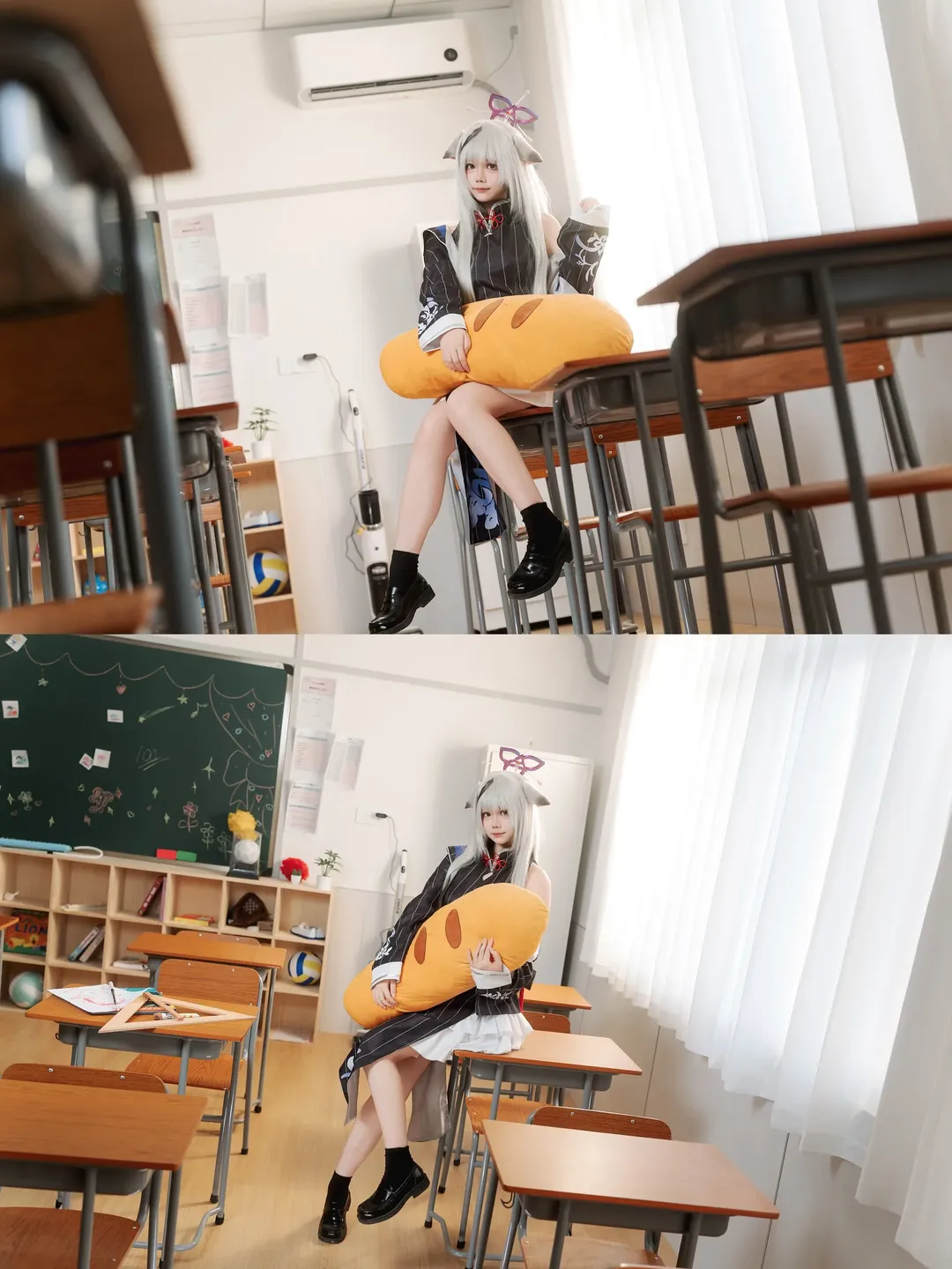 角色扮演, 二次元摄影, 蔚蓝档案, 兽耳少女, 春原心奈cos - 第7张