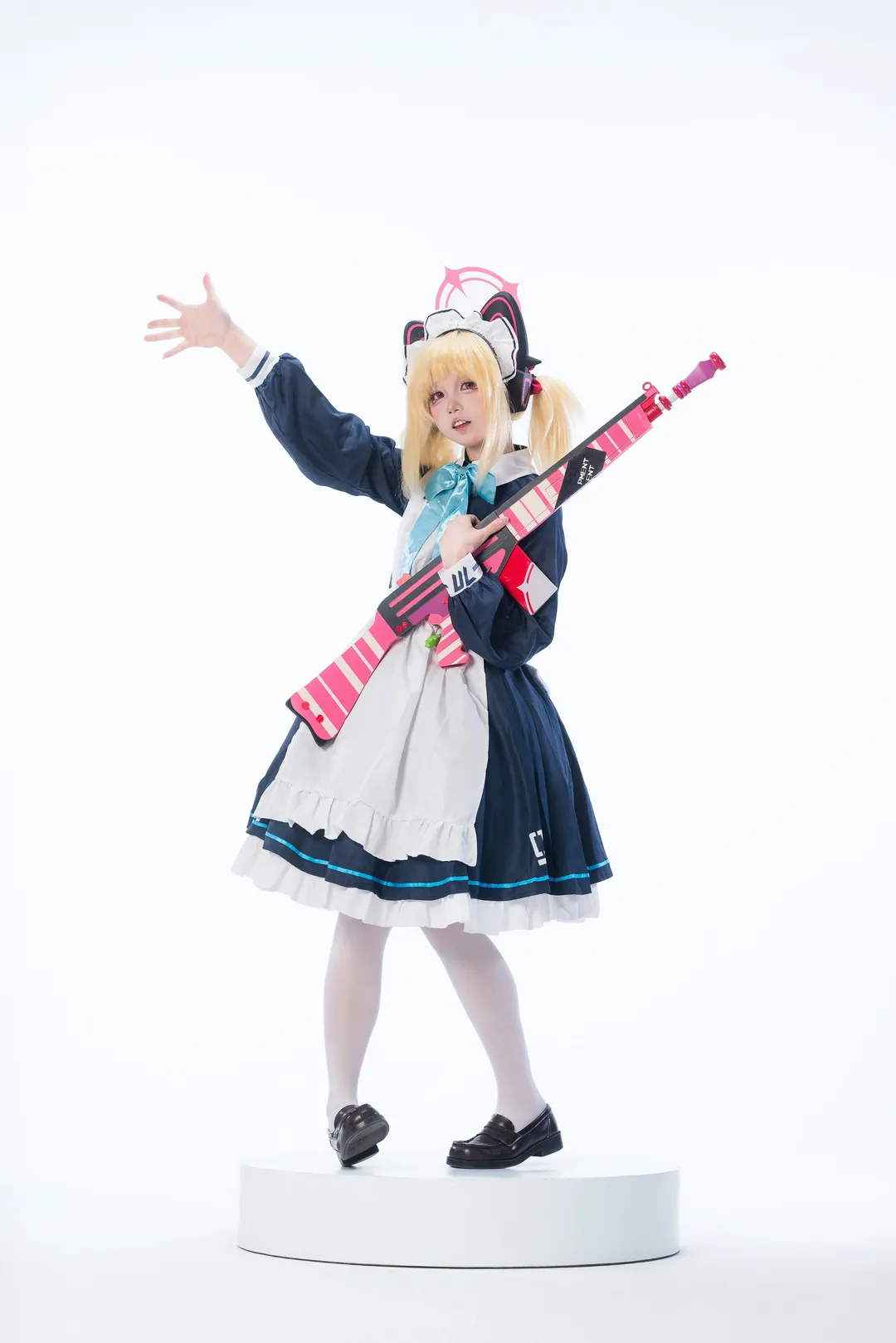 ロールプレイ, 二次元撮影, ブルーアーカイブ, メイドコスプレ, 才羽モモイ コスプレ