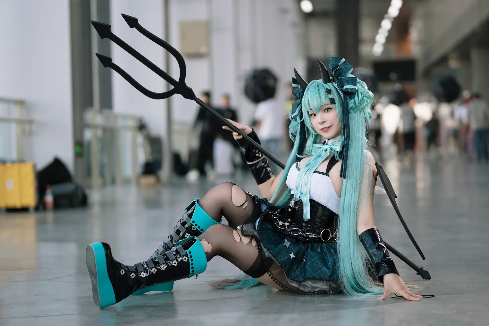 萤火虫漫展, 初音未来cos, cosplay返图, Vocaloid, 小恶魔造型 - 第10张