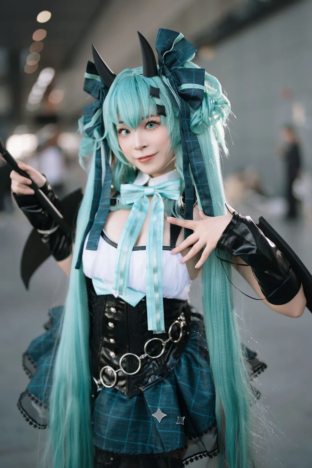萤火虫漫展, 初音未来cos, cosplay返图, Vocaloid, 小恶魔造型 - 第3张