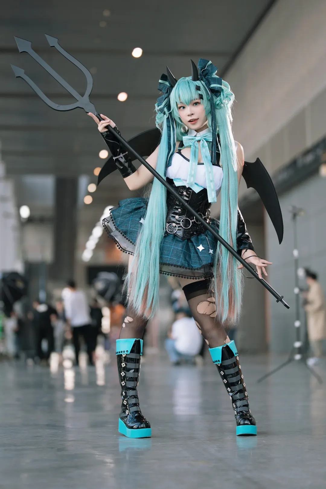 萤火虫漫展, 初音未来cos, cosplay返图, Vocaloid, 小恶魔造型 - 第4张