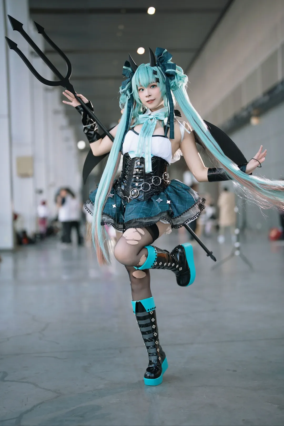 萤火虫漫展, 初音未来cos, cosplay返图, Vocaloid, 小恶魔造型 - 第5张