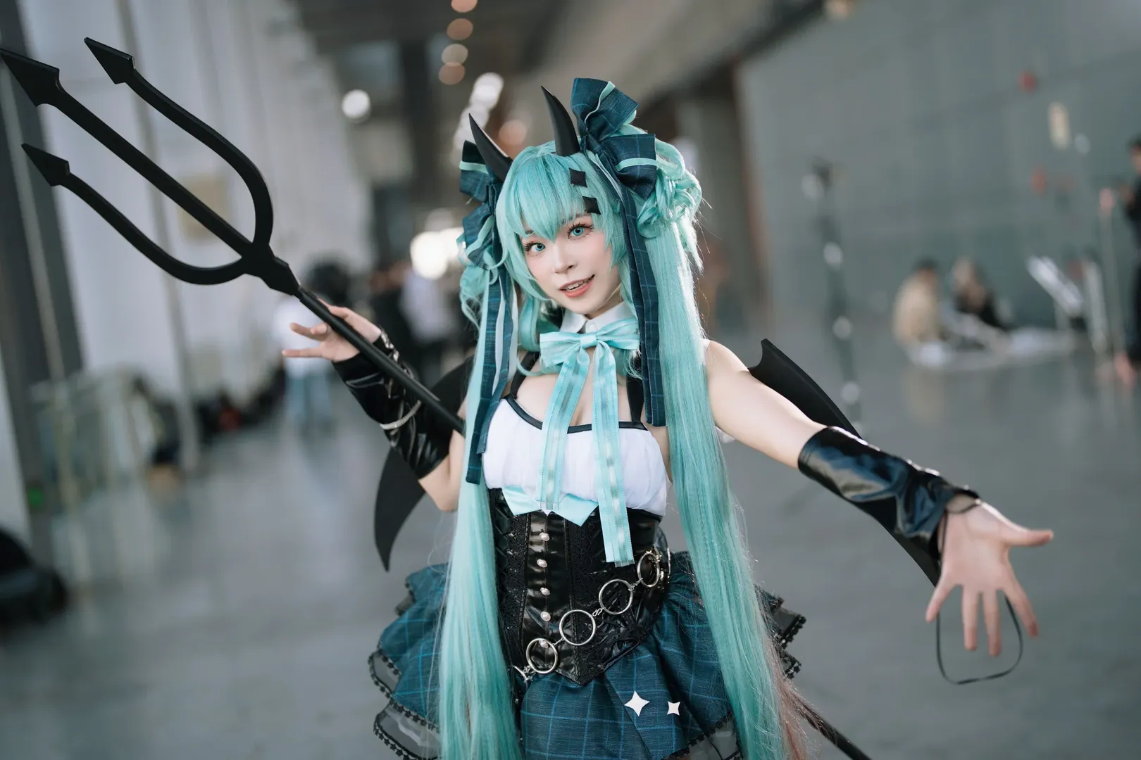 萤火虫漫展, 初音未来cos, cosplay返图, Vocaloid, 小恶魔造型 - 第6张