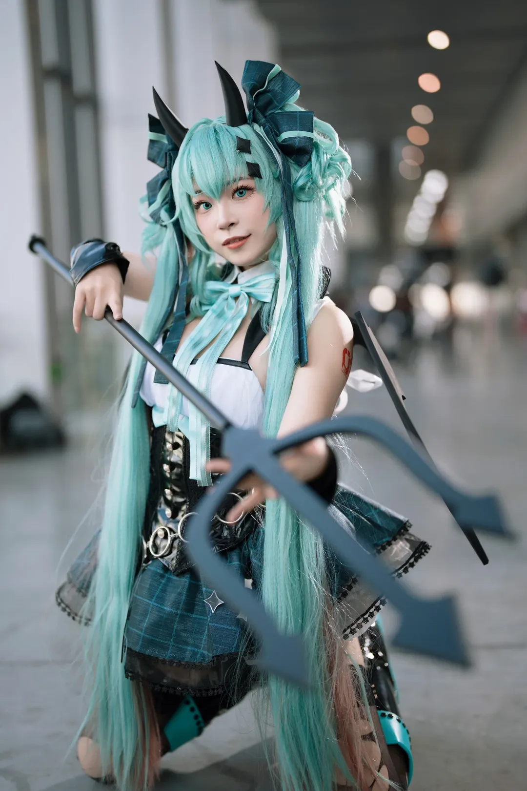 萤火虫漫展, 初音未来cos, cosplay返图, Vocaloid, 小恶魔造型 - 第7张